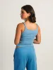 HARLOW ESSENTIAL RIBBED TANK - ELECTRIC BLUE sold by Boathouse