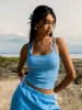 HARLOW ESSENTIAL RIBBED TANK - ELECTRIC BLUE sold by Boathouse