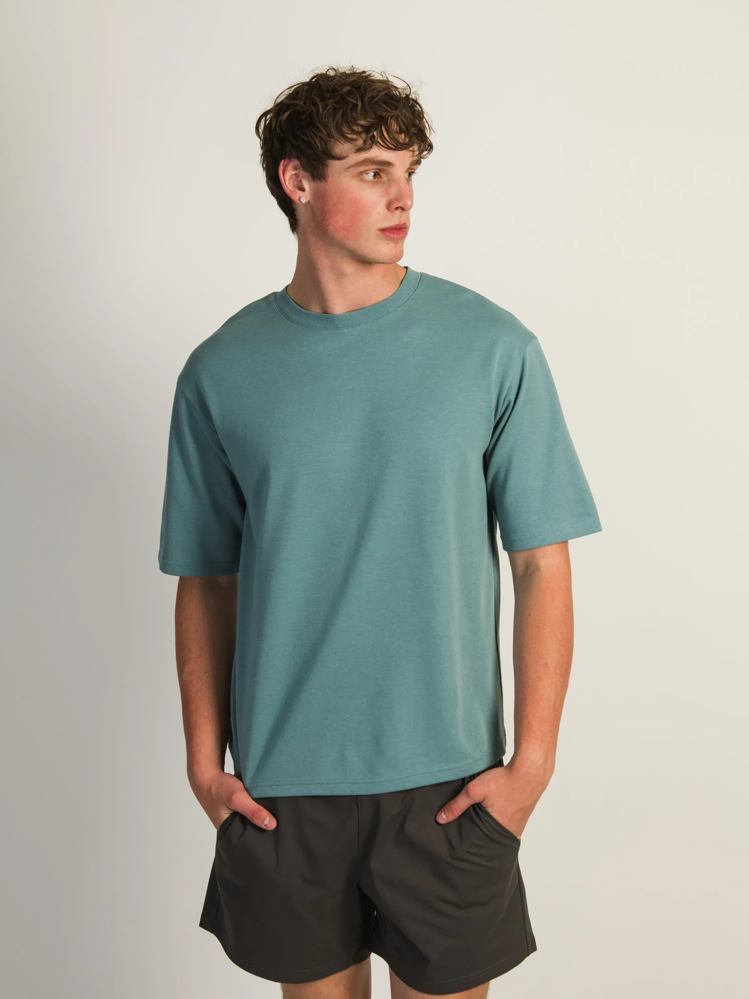 BOXY FIT TEE - TEAL sold by Boathouse