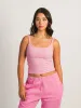 HARLOW ESSENTIAL RIBBED TANK - PINK sold by Boathouse
