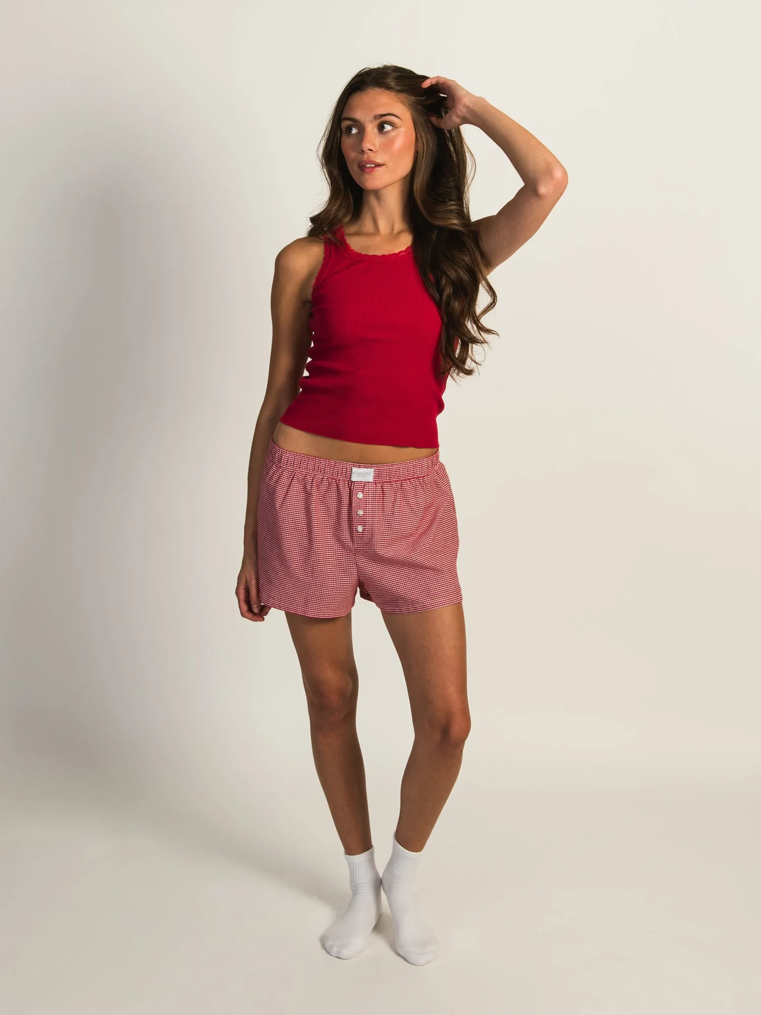HARLOW TAYLOR BOXER SHORT - RED/WHITE sold by Boathouse product image thumbnail 3