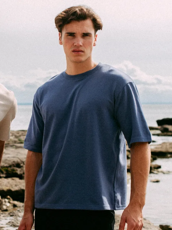BOXY FIT TEE - VINTAGE BLUE sold by Boathouse