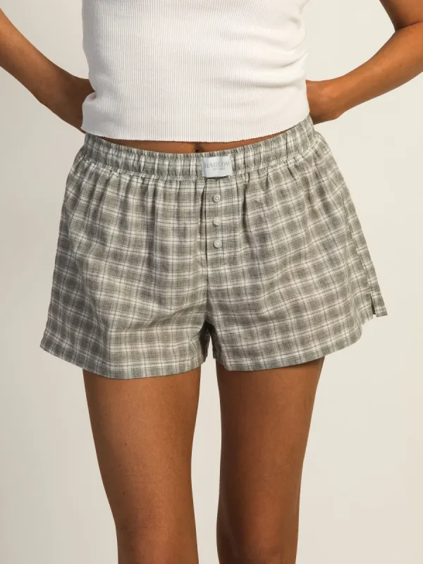 HARLOW TAYLOR BOXER SHORT - GREY/WHITE sold by Boathouse