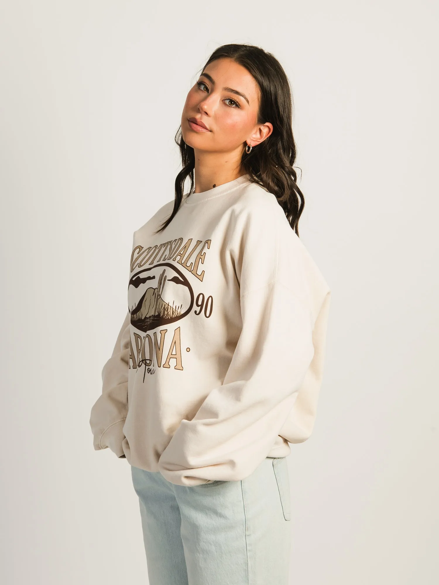 HARLOW MICHELLE PRINT CREWNECK - SCOTTSDALE ARIZONA sold by Boathouse product image thumbnail 2