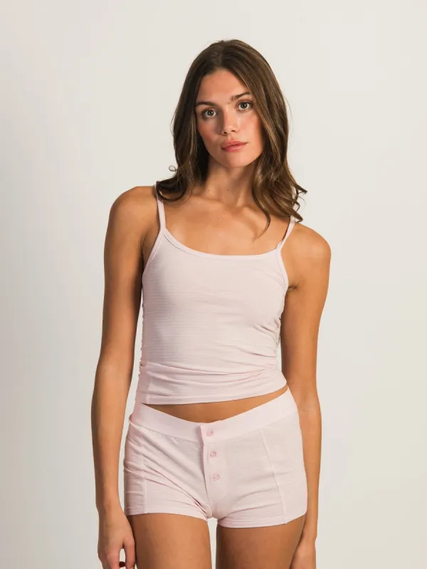 HARLOW BRIAR STRIPED TANK - LIGHT PINK sold by Boathouse