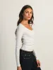 HARLOW ESSENTIAL LONG SLEEVE SCOOPNECK - CLOUD sold by Boathouse
