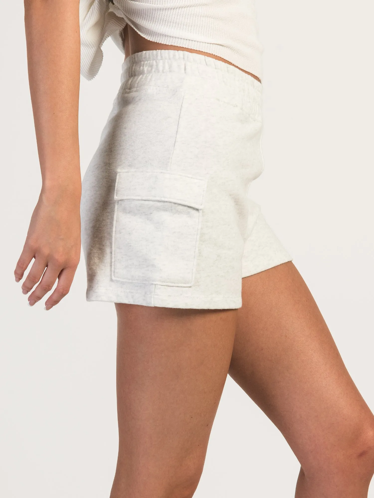 HARLOW HEIDI FLEECE CARGO SHORT - CLOUD - CLEARANCE sold by Boathouse product image thumbnail 3