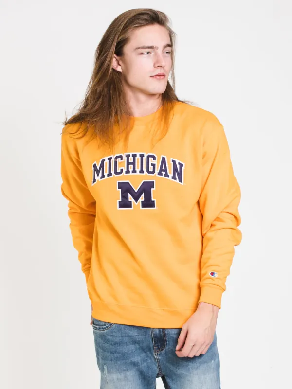 CHAMPION ECO POWERBLEND MICHIGAN CREWNECK SWEATER - CLEARANCE sold by Boathouse