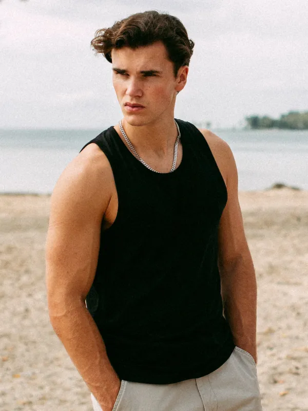 KOLBY ESSENTIAL TANK - BLACK sold by Boathouse