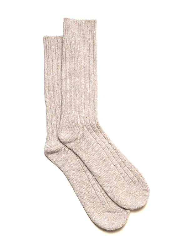 SCOUT & TRAIL MARBLED SOCK - TAUPE sold by Boathouse