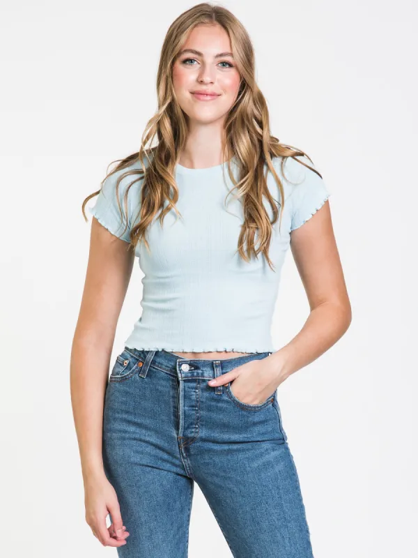 HARLOW AVA POINTELLE TEE - CLEARANCE sold by Boathouse