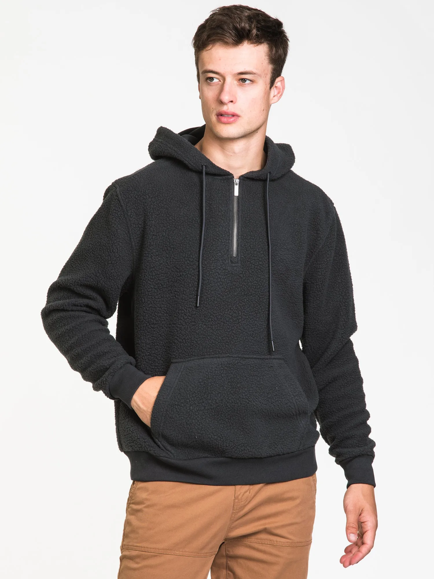 KOLBY BLACK DRAFT 1/4 ZIP HOODIE - CLEARANCE sold by Boathouse
