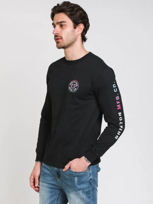 BRIXTON CREST LONG SLEEVE TEE - CLEARANCE sold by Boathouse