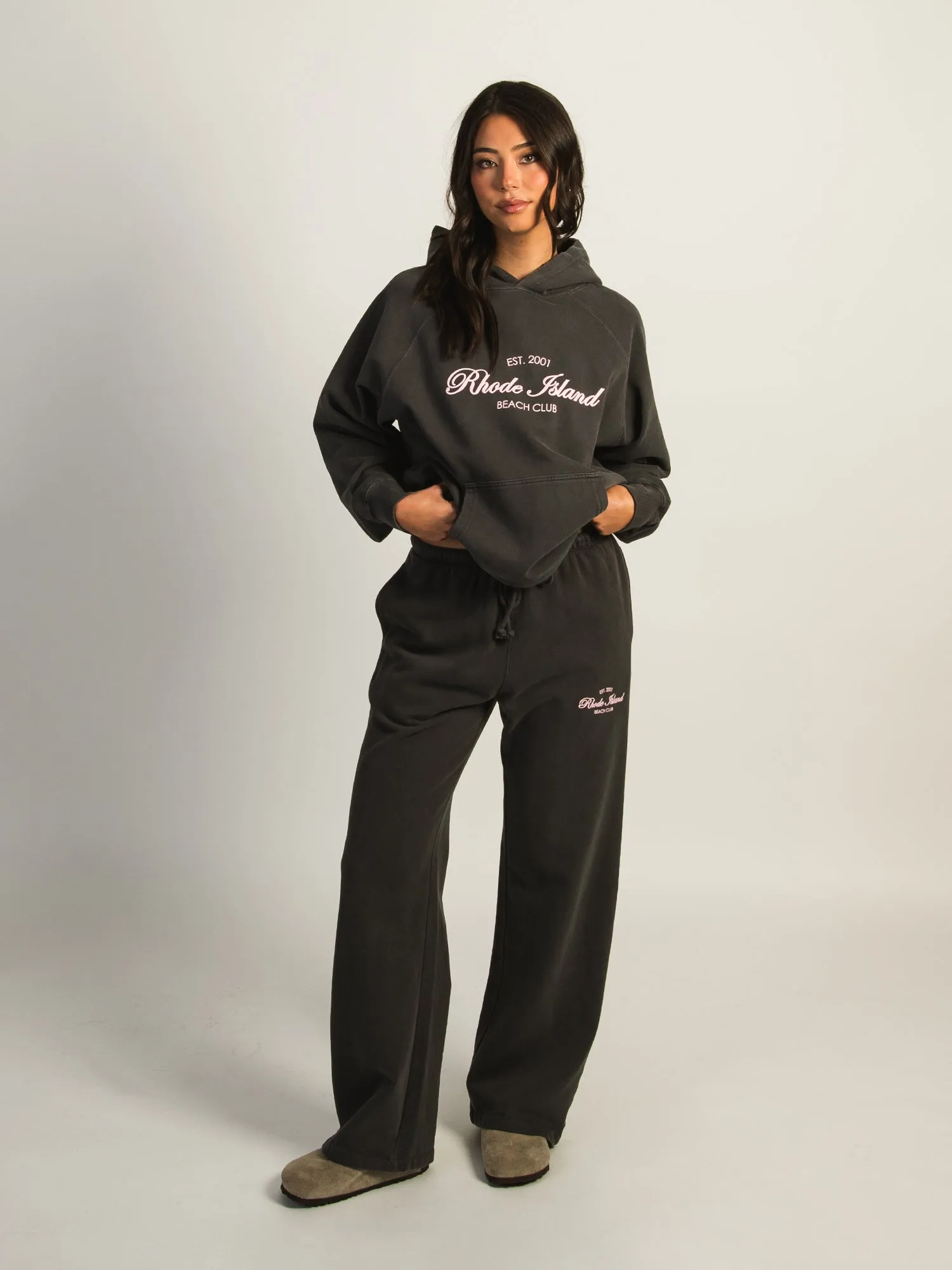 HARLOW STELLA STRAIGHT LEG SWEATPANT - CHARCOAL sold by Boathouse product image thumbnail 2