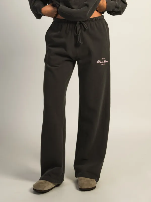 HARLOW STELLA STRAIGHT LEG SWEATPANT - CHARCOAL made by Harlow