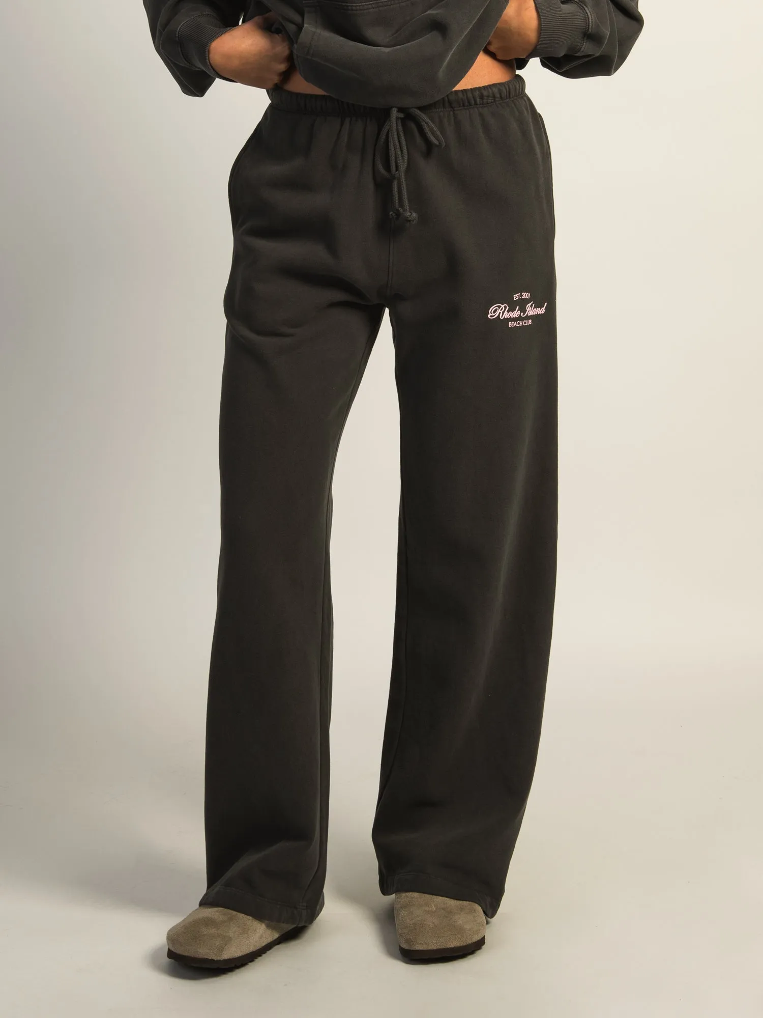 HARLOW STELLA STRAIGHT LEG SWEATPANT - CHARCOAL sold by Boathouse