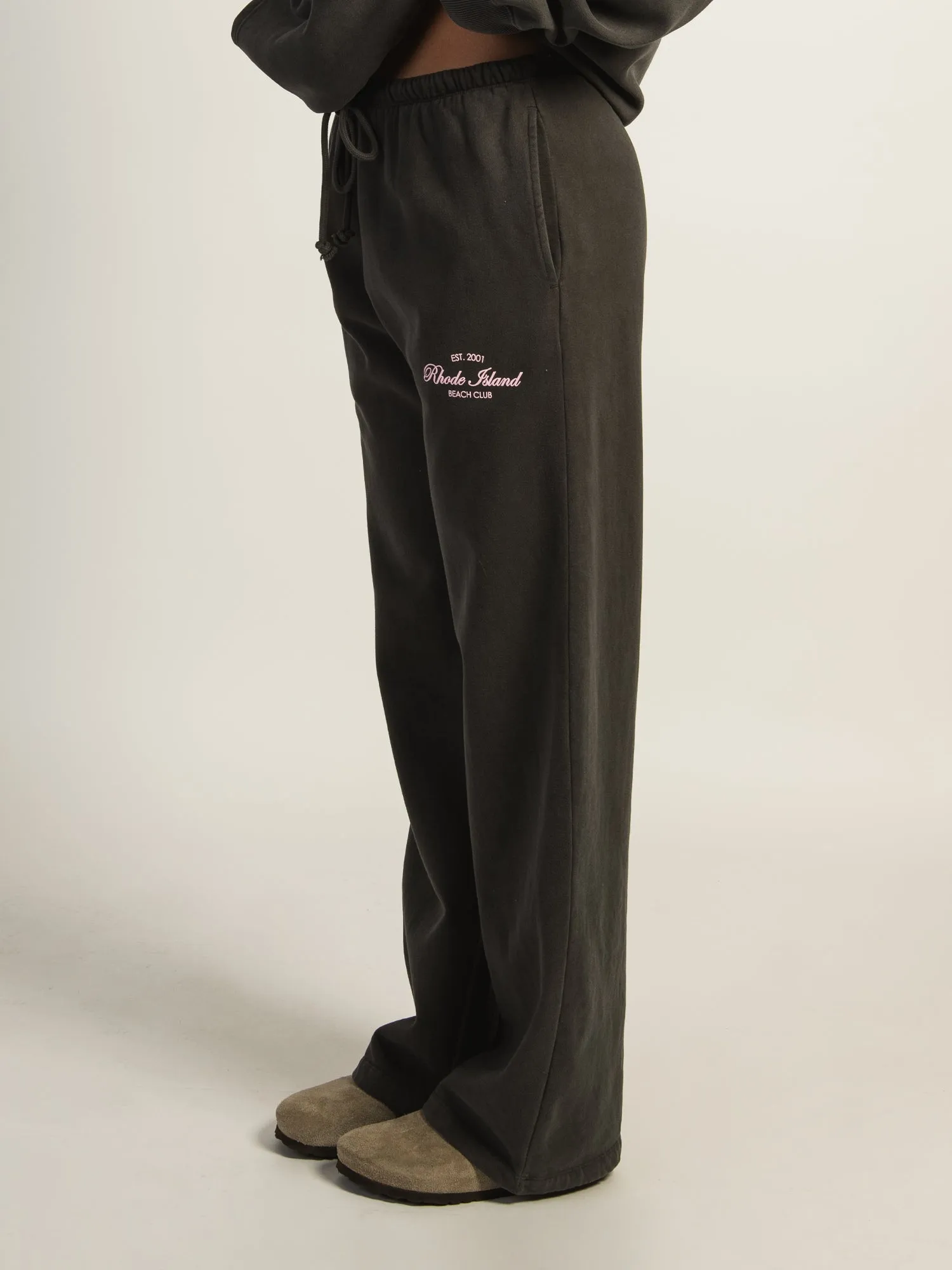 HARLOW STELLA STRAIGHT LEG SWEATPANT - CHARCOAL sold by Boathouse product image thumbnail 4