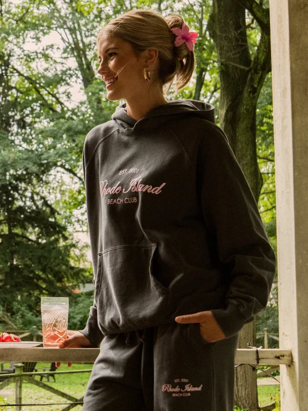 HARLOW CLOUD PRINT HOODIE - CHARCOAL sold by Boathouse