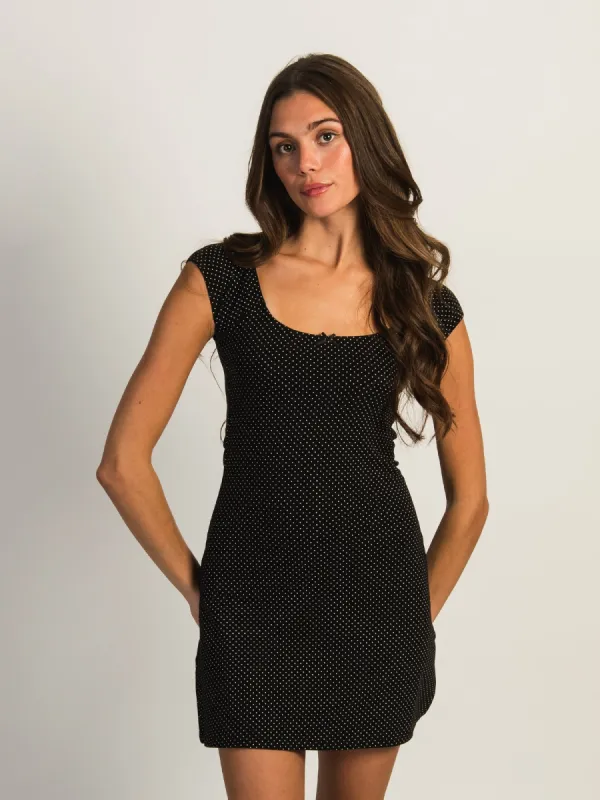 HARLOW ROSALIE PRINT DRESS - BLACK sold by Boathouse