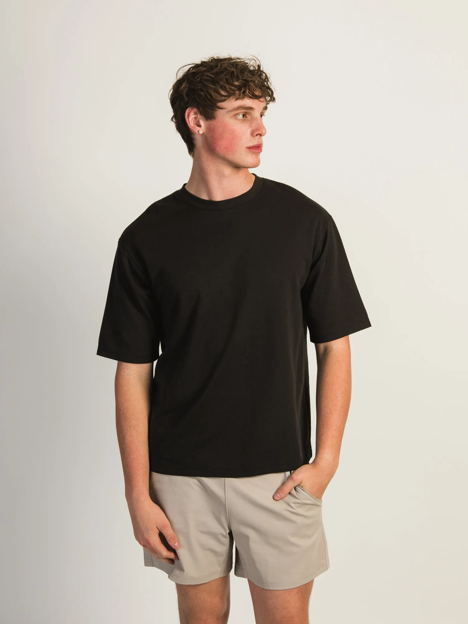 KOLBY KEEP COOL BOXY FIT TEE - BLACK sold by Boathouse