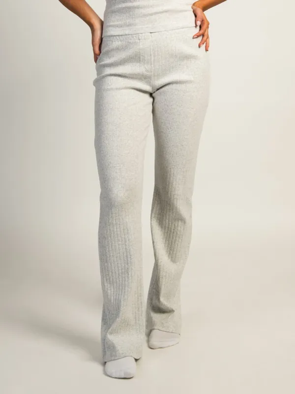 HARLOW PAYTON POINTELLE MELANGE PANT - CLOUD sold by Boathouse