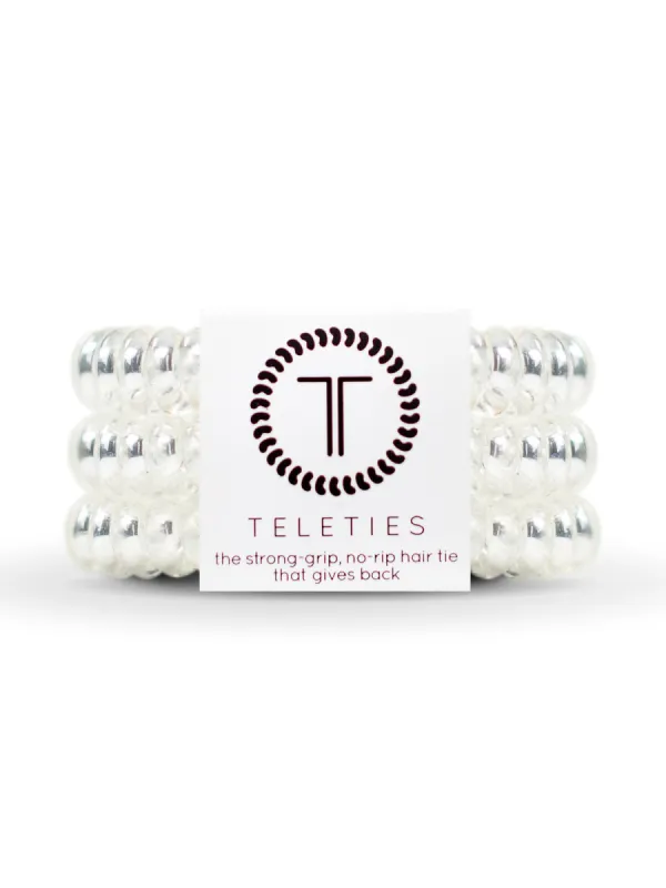TELETIES HAIR TIE LARGE - CRYSTAL CLEAR sold by Boathouse