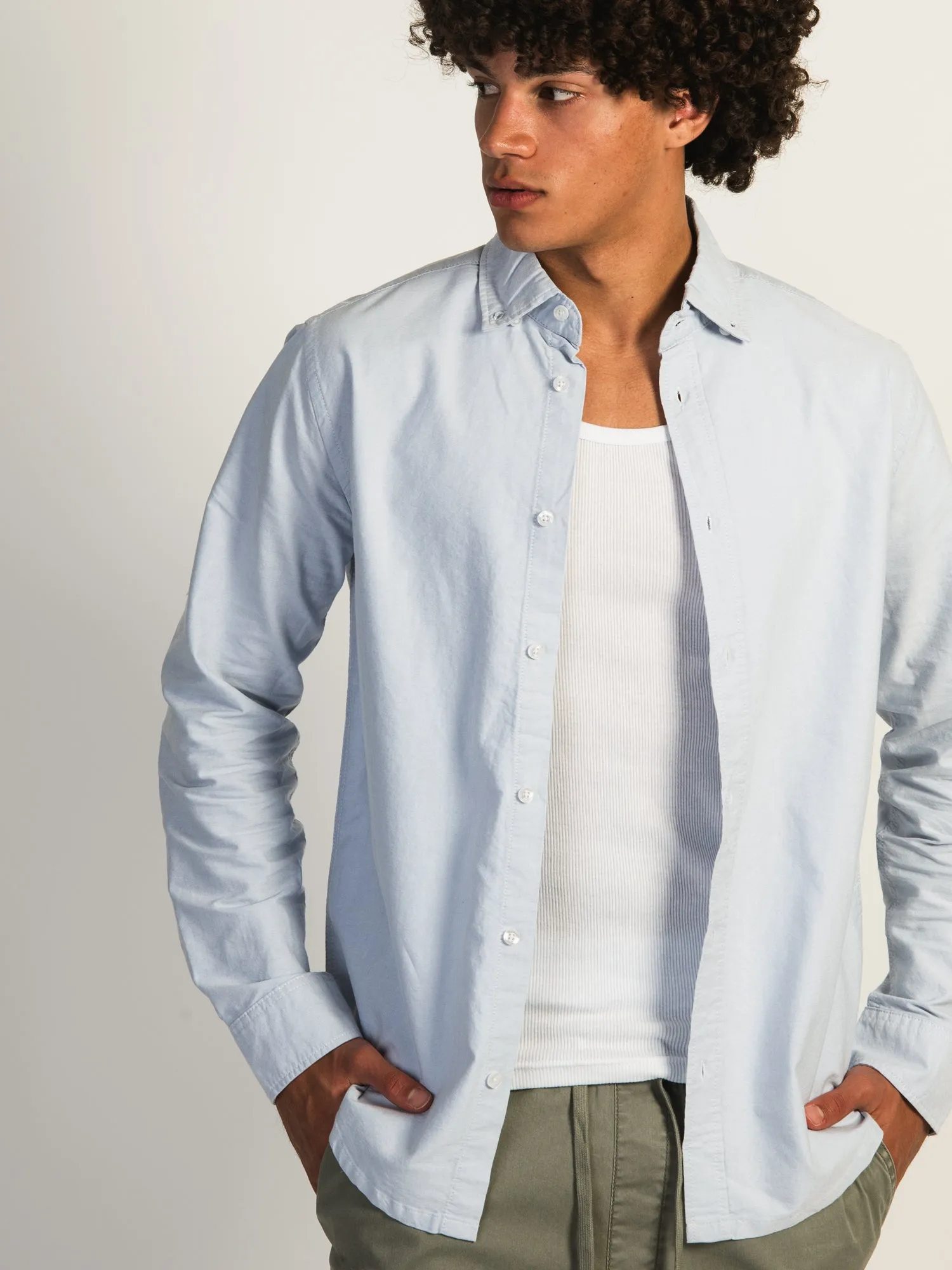 KOLBY OXFORD SHIRT - LIGHT BLUE sold by Boathouse product image thumbnail 2