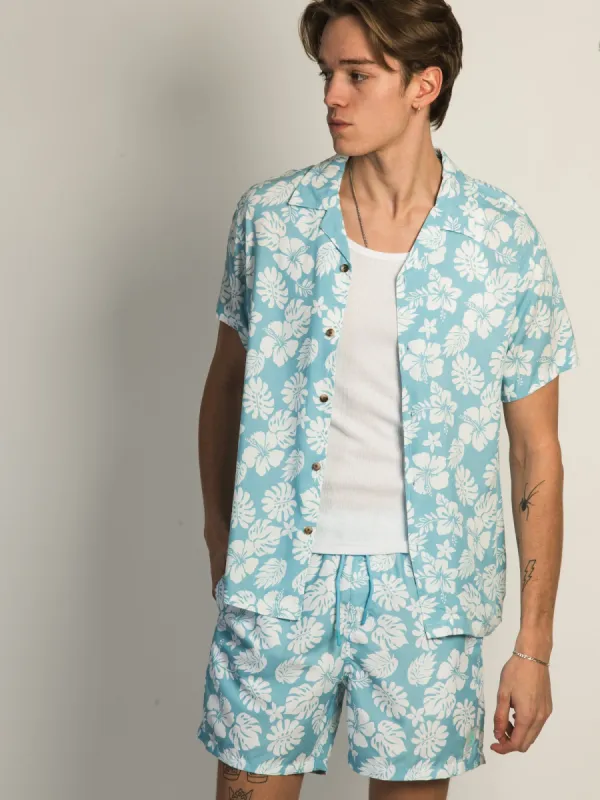 ISLAND HAZE HIBISCUS SHORT SLEEVE WOVEN sold by Boathouse