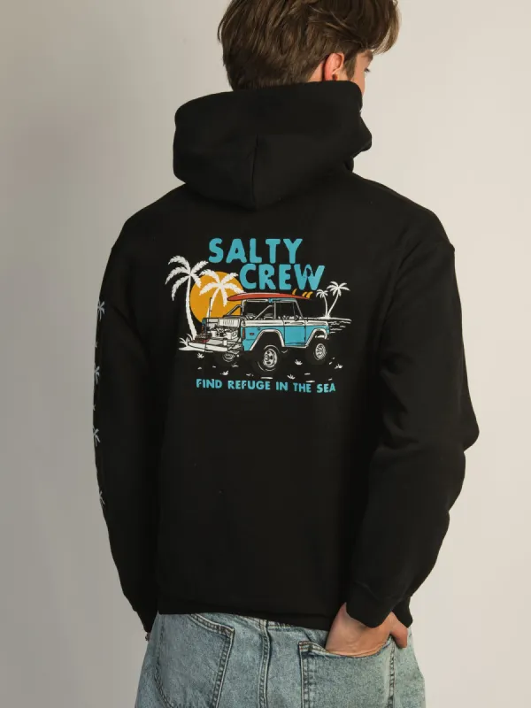 SALTY CREW OFF TRAIL PULLOVER HOODIE - BLACK sold by Boathouse
