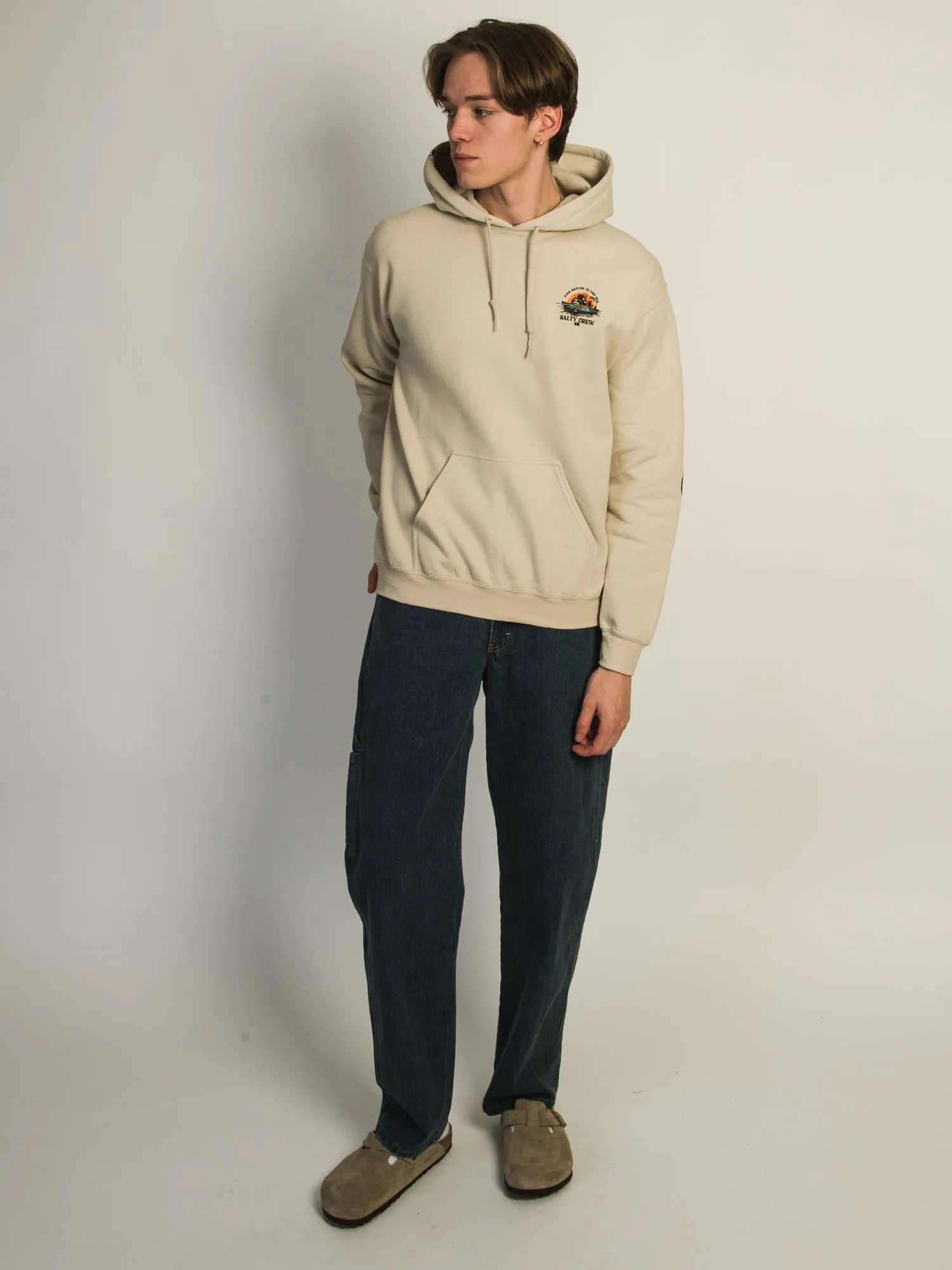 SALTY CREW DAY CHARTER PULLOVER HOODIE - SABLE sold by Boathouse product image thumbnail 4