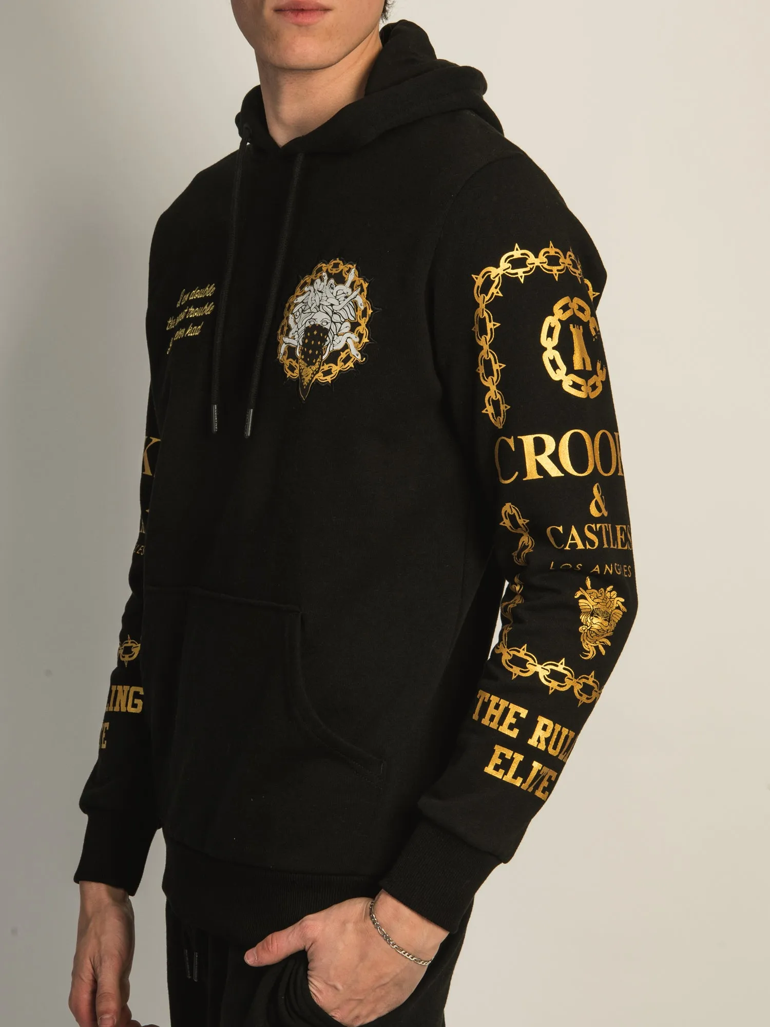 CROOKS & CASTLES LUXURY GOLD PULLOVER HOODIE sold by Boathouse product image thumbnail 2