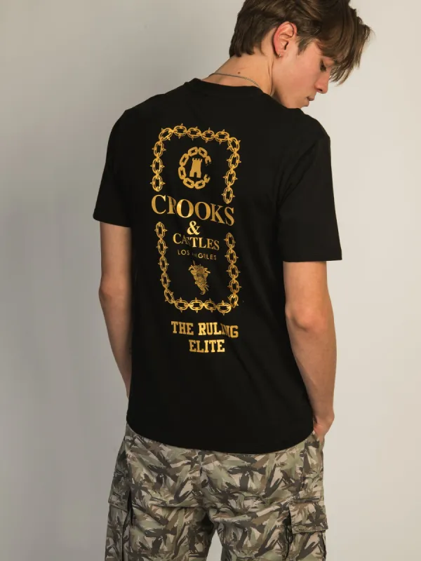 CROOKS & CASTLES LUXURY GOLD T-SHIRT made by Crooks & Castles