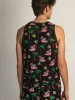 ISLAND HAZE HAMMERED FLAMINGO AOP TANK sold by Boathouse