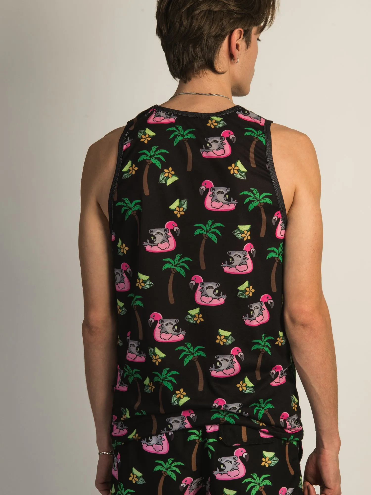 ISLAND HAZE HAMMERED FLAMINGO AOP TANK sold by Boathouse product image thumbnail 3