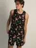 ISLAND HAZE HAMMERED FLAMINGO AOP TANK sold by Boathouse