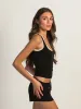HARLOW ERYN TANK - BLACK sold by Boathouse