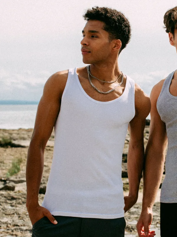 KOLBY RIB TANK - WHITE sold by Boathouse