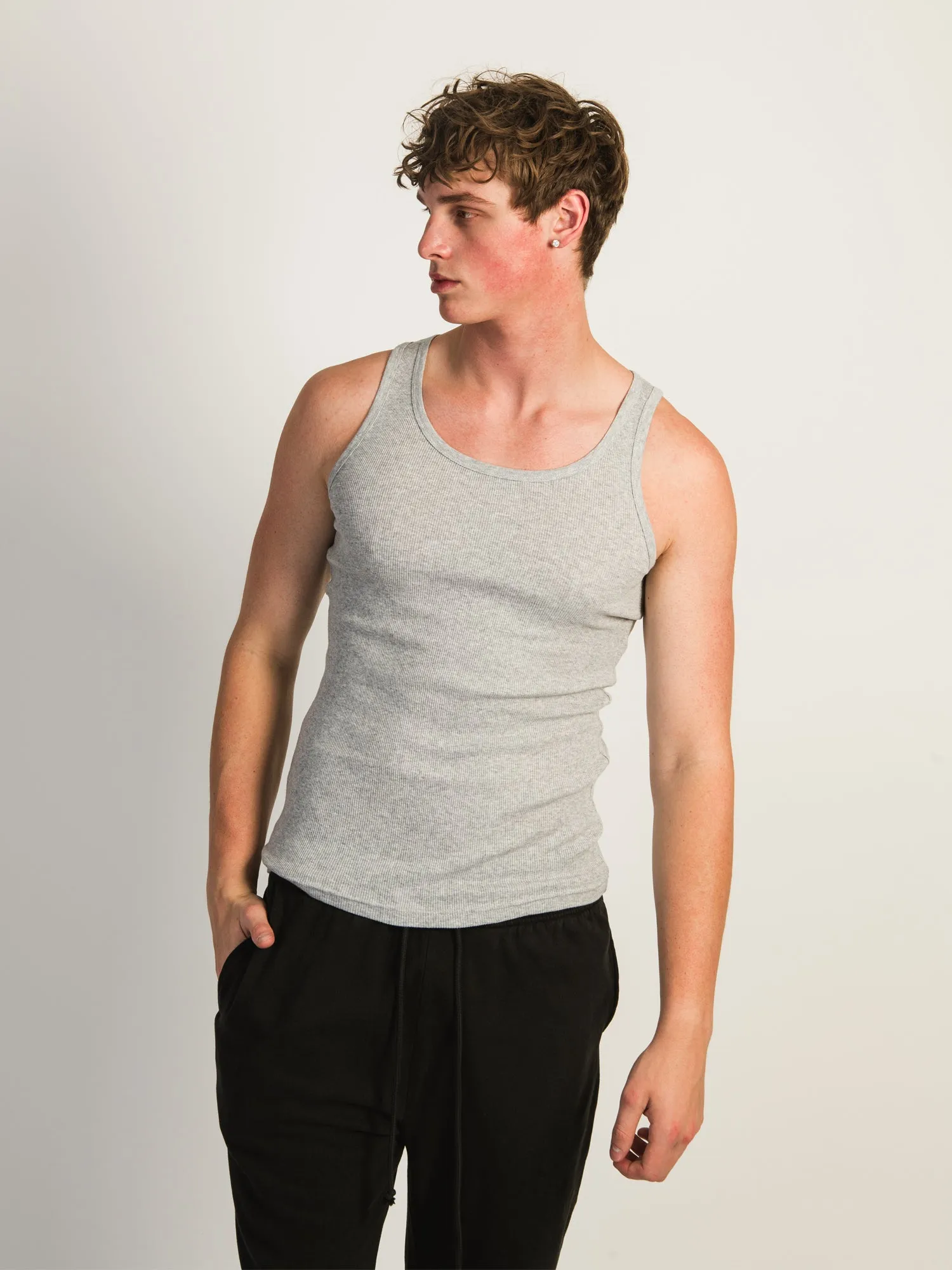 KOLBY RIB TANK - HEATHER GREY sold by Boathouse product image thumbnail 2