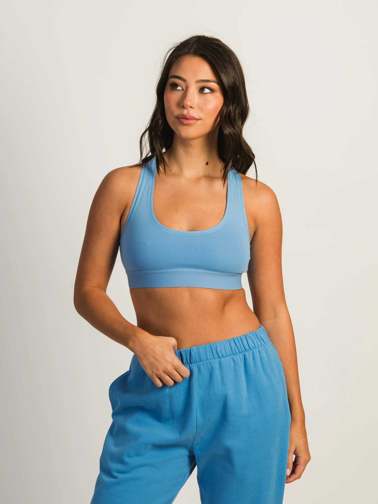 HARLOW RACERBACK BRALETTE - ELECTRIC BLUE sold by Boathouse