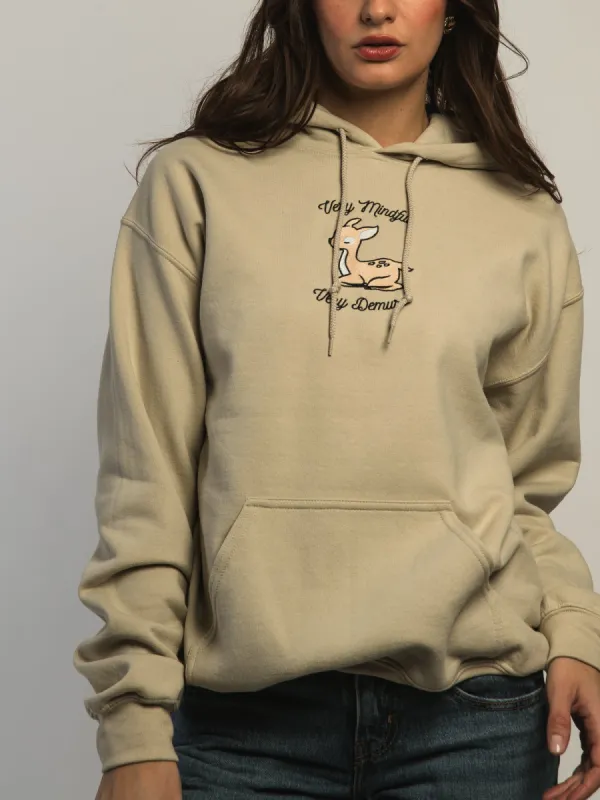 VERBAGE VERY DEMURE PULLOVER HOODIE - NATUREL sold by Boathouse
