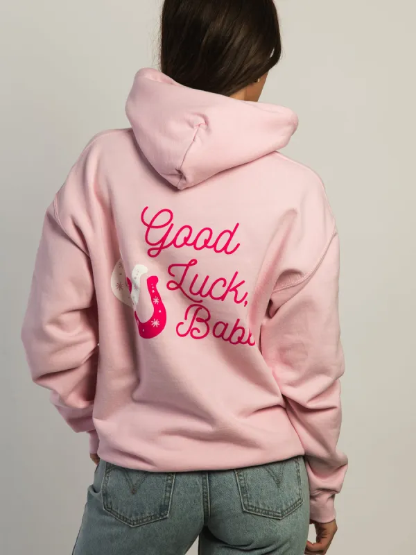 VERBAGE GOOD LUCK BABE PULLOVER HOODIE sold by Boathouse