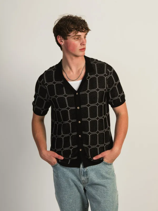 KOLBY KNIT SHIRT - BLACK sold by Boathouse