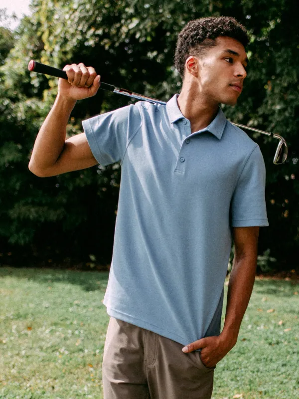KOLBY KEEP COOL POLO - POWDER BLUE sold by Boathouse