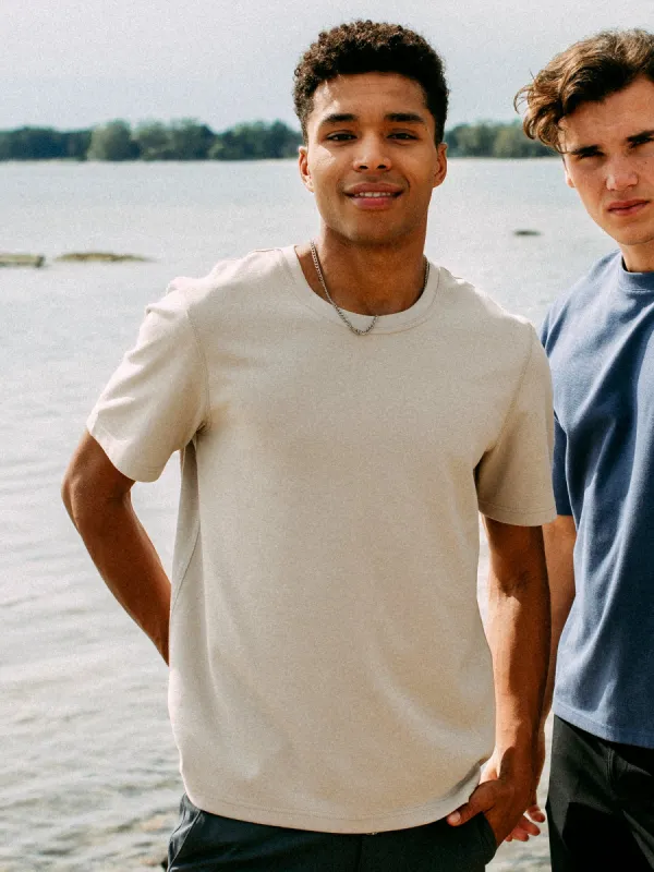 KOLBY OVERSIZED PREMIUM TEE - CREAM sold by Boathouse