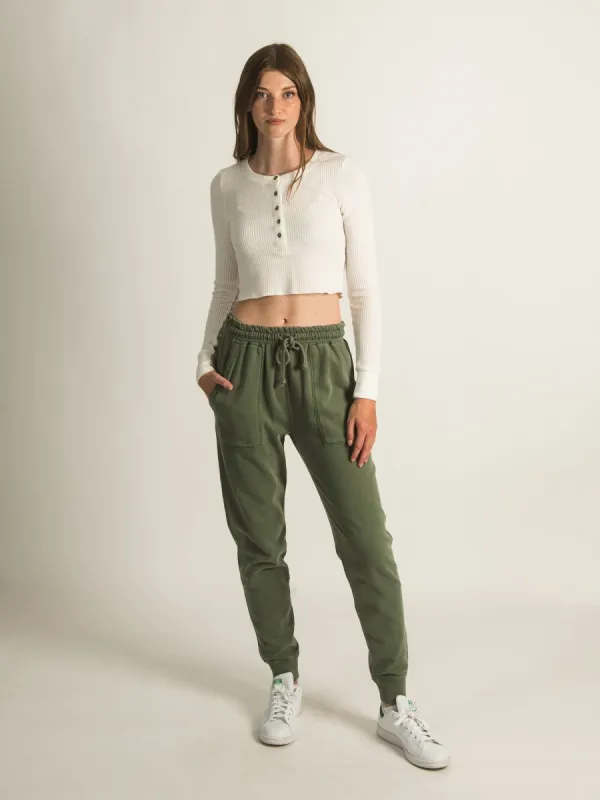 HARLOW HIGH RISE FLEECE JOGGER - CLEARANCE sold by Boathouse