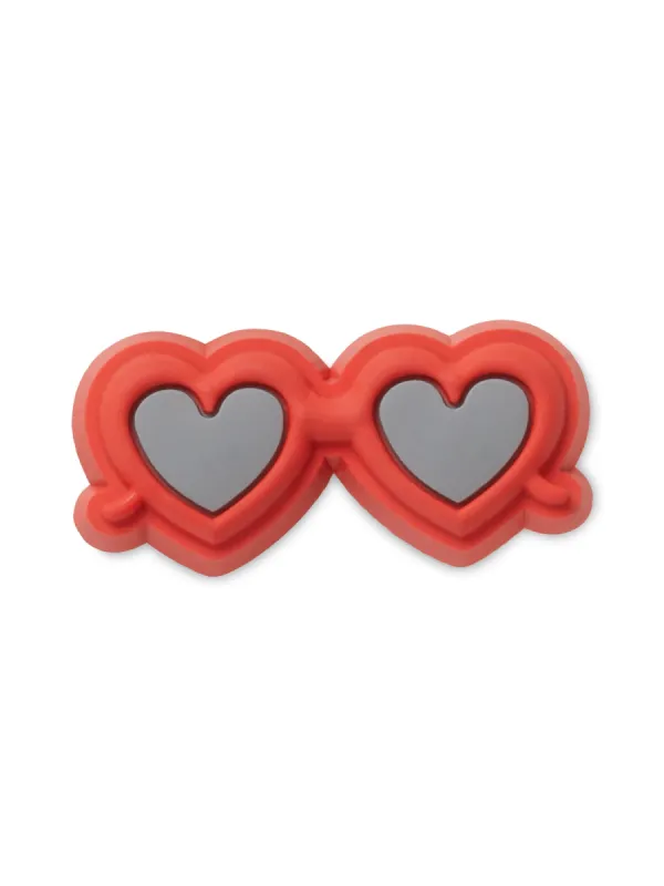 CROCS JIBBITZ - RED HEART SUNGLASSES made by Crocs