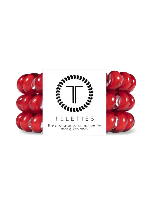 TELETIES HAIR TIE LARGE - SCARLETT RED sold by Boathouse