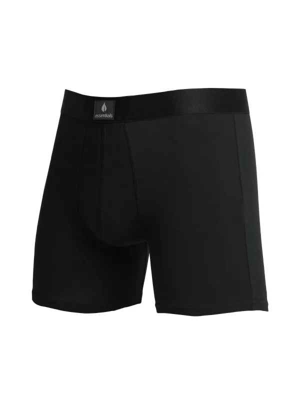 SOLID BOXER BRIEF - BLACK sold by Boathouse