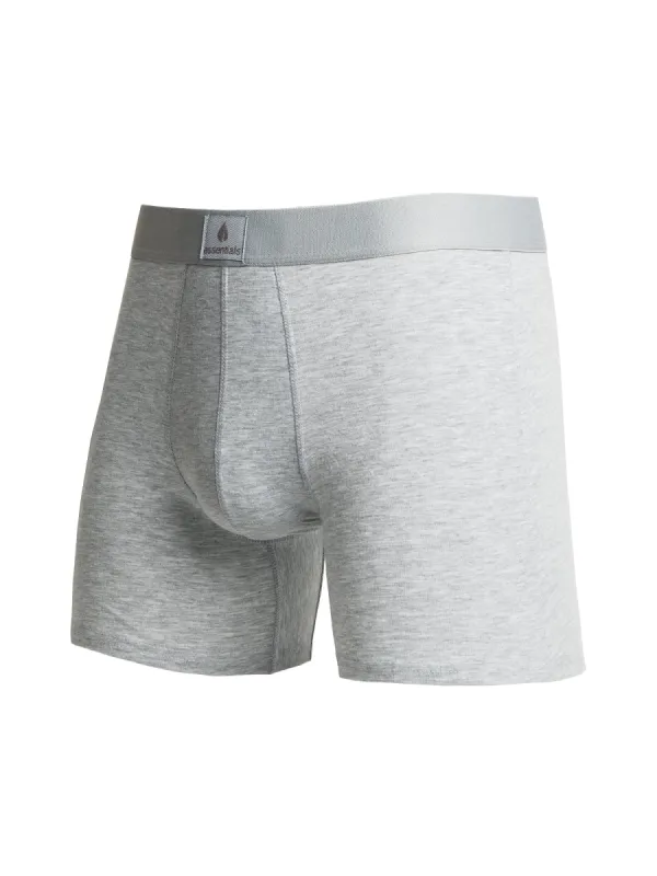 SOLID BOXER BRIEF - HEATHER GREY sold by Boathouse
