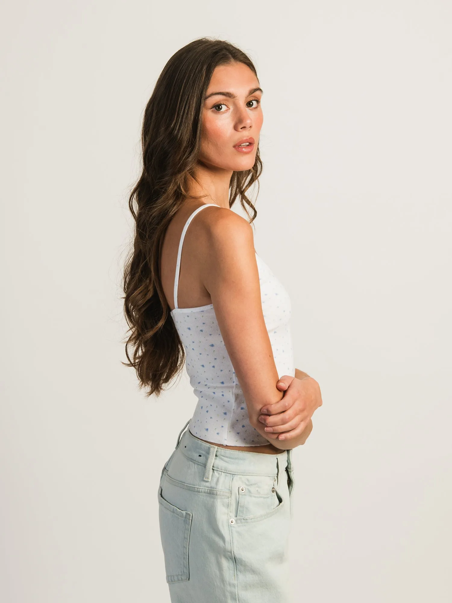 HARLOW ISLA PRINT TANK - WHITE/BLUE sold by Boathouse product image thumbnail 2